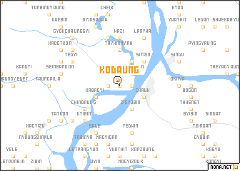 map of Kodaung