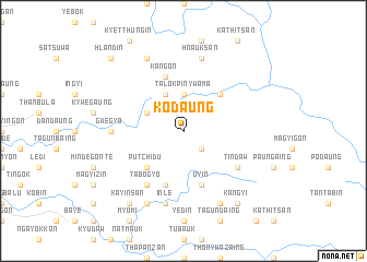 map of Kodaung