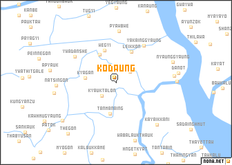 map of Kodaung