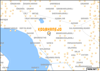 map of Kod Bhānejo