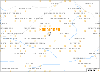 map of Köddingen