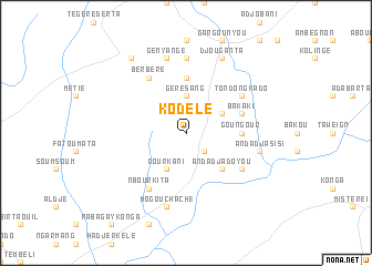 map of Kodélé
