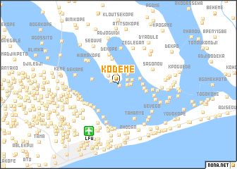 map of Kodèmé