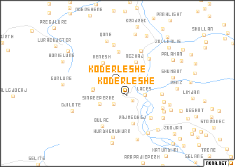 map of Kodër Leshe