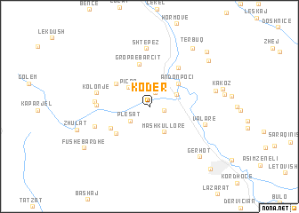 map of Kodër