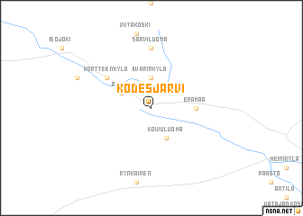map of Kodesjärvi