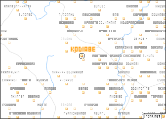 map of Kodiabe