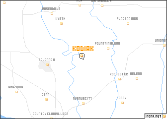 map of Kodiak