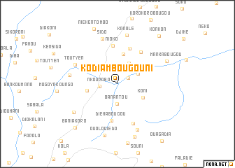 map of Kodiambougouni