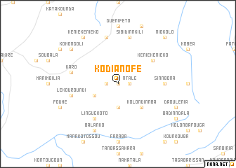 map of Kodianofé