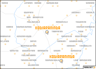 map of Kodiaraninda