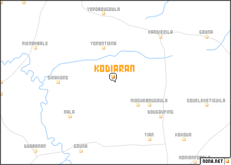 map of Kodiaran