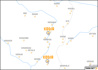 map of Kodia