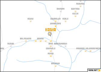 map of Kodia