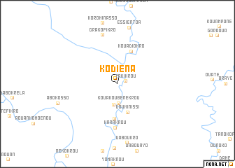 map of Kodiéna