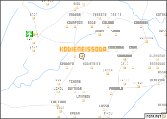 map of Kodiènè Issoda