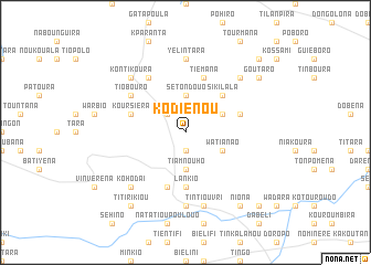 map of Kodiénou