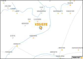 map of Kodiéré