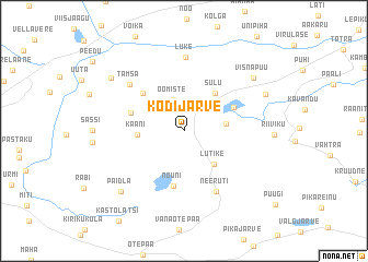 map of Kodijärve