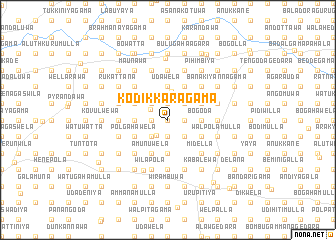 map of Kodikkaragama