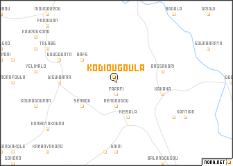 map of Kodiougoula