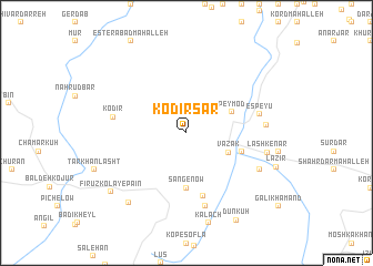 map of Kodīr Sar