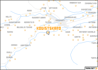 map of Kodistskaro