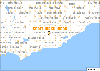 map of Kodituwakkugoda