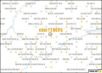 map of Köditzberg