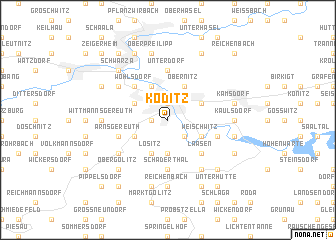 map of Köditz