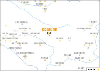 map of Kodīvar