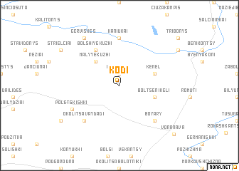 map of Kodi