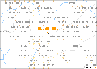 map of Kodjahoué