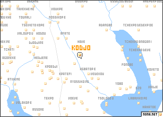 map of Kodjo