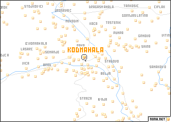 map of Kođ Mahala