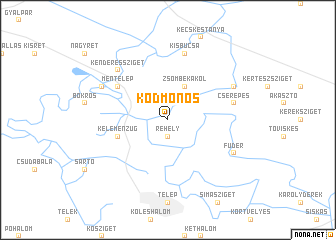 map of Ködmönös