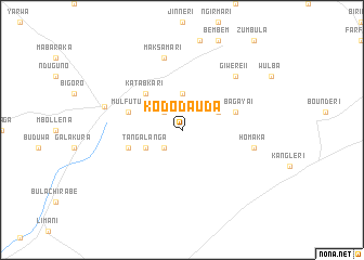 map of Kodo Dauda