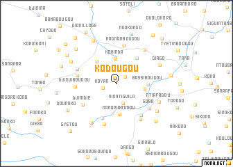 map of Kodougou