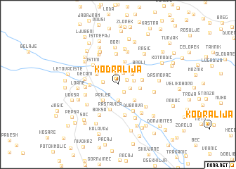 map of Kodralija