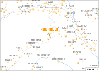 map of Kodralji