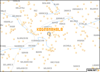 map of Kodra Mahala