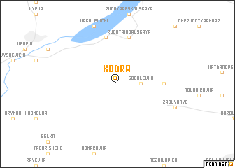 map of Kodra