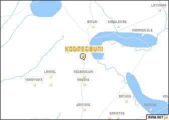 map of Kodregbuni