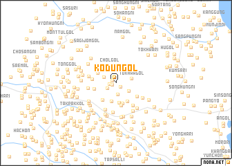 map of Kodŭn-gol