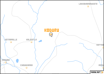 map of Kodūru