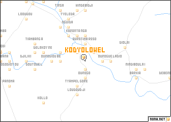 map of Kodyolowel
