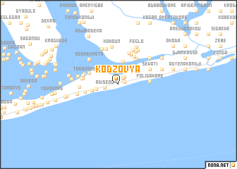 map of Kodzovya