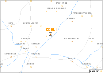 map of Koeli