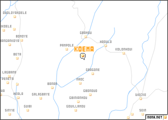 map of Koéma