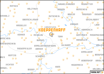 map of Koeppenhaff